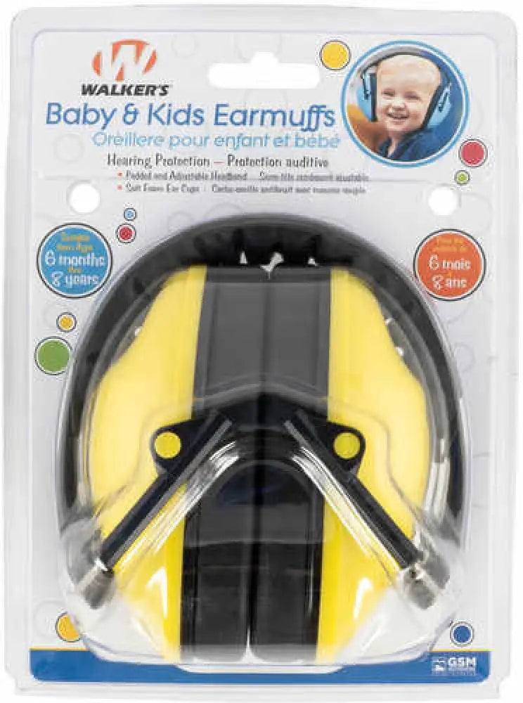 Walkers Passive Baby & Kids Earmuff Yellow - Gwp-fkdm-yl