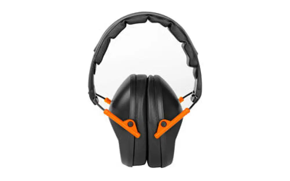 Walker’s Pro Flding Muff Black/org Buy at Faith and Freedom Outdoors - Ear Protection - Earmuff