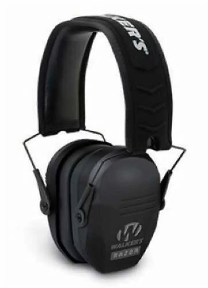 Walkers Razor Freedom Muff 23 Db Over the Head Polymer Black Ear Cups with Distressed U.s Flag - Wp-rsemfs-flg