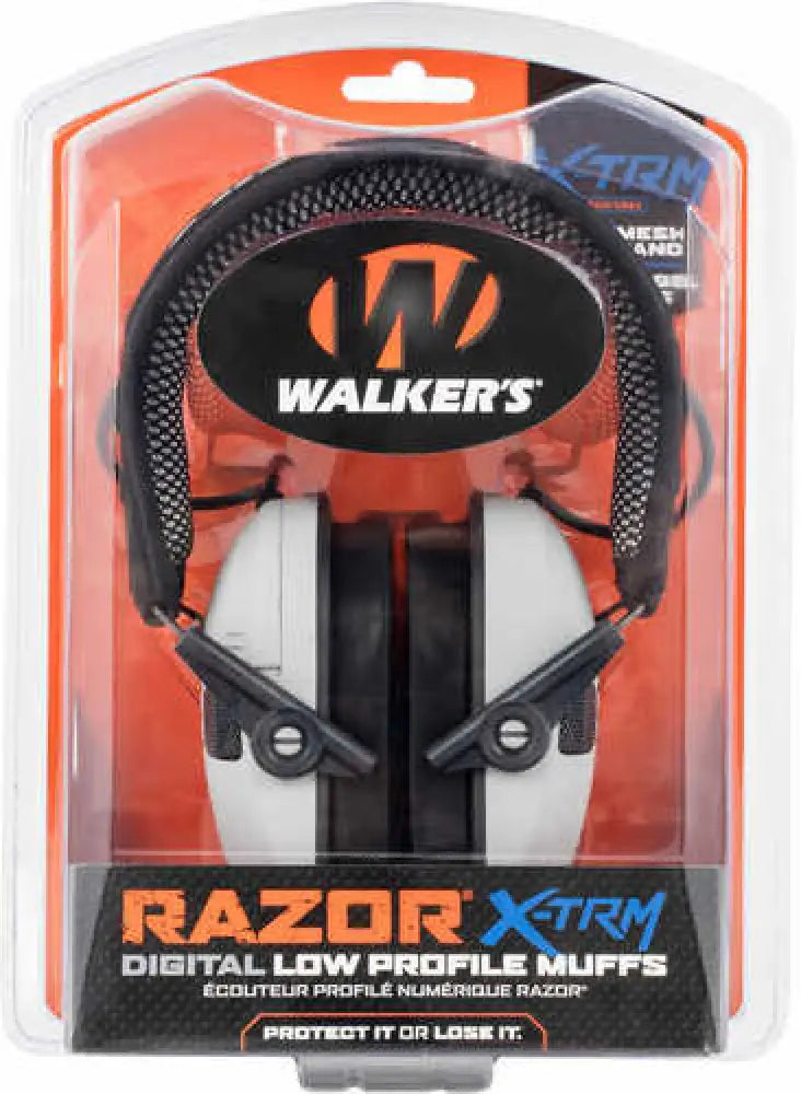 Walkers Razor Pro Digital Polymer Over the Head Gray Ear Cups - Gwp-xdrsem-g