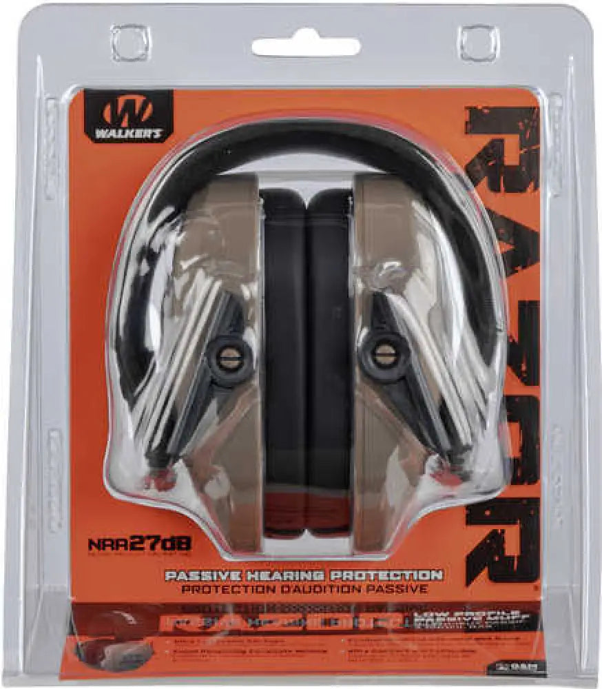 Walkers Razor Pro Passive Earmuff 27 Db Flat Dark Earth - Gwprsmpasfde