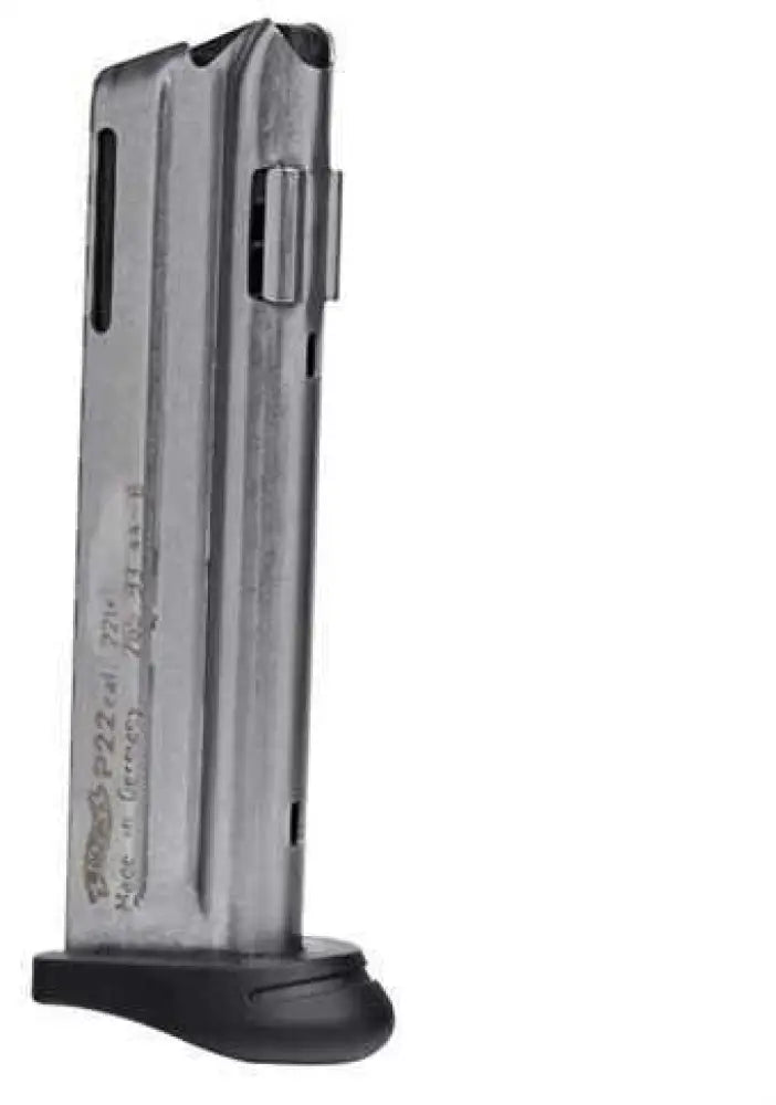 Walther Magazine 22lr 10 Rounds Fits P22 Nickel q Style Frame 512604