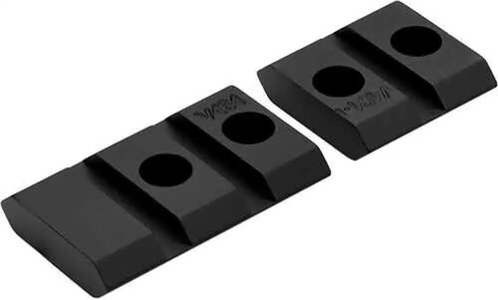 Warne Vapor Aluminum Base Set Matte Black Marlin Lever Action 336 1894 and 1895 - V464/464m