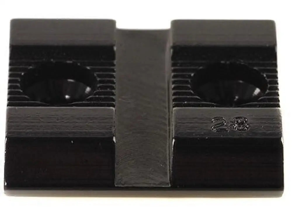 Weaver Bases & Mounts by Gun Make Model Standard Top Mount Aluminum Scope Base - Gloss Black - #28 - Front/rear
