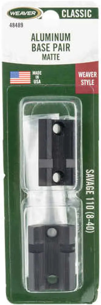 Weaver Mounts Side Savage 110 8-40 Detachable Matte Black - 48489