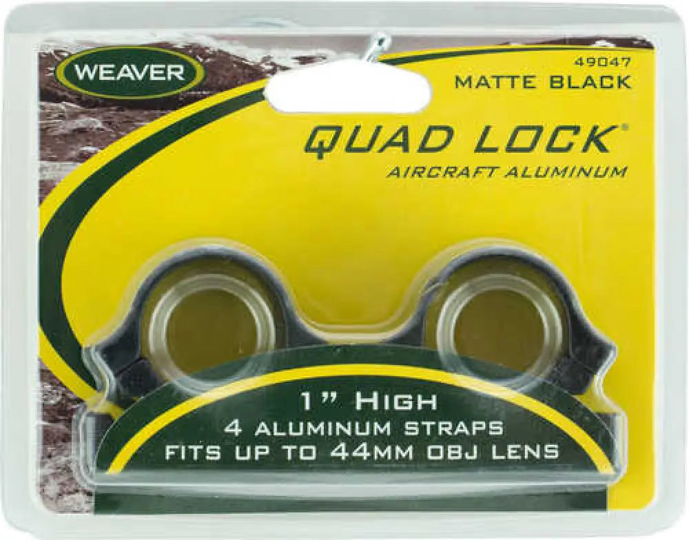 Weaver Quad Lock Detachable Rings 1’’ High Matte 49047