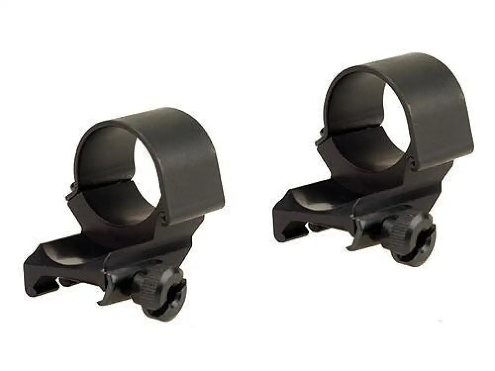 Weaver Scope Rings Detachable Extension Top Mount Aluminum - 1’’ High Dual Ext - Matte Buy at Faith and Freedom Outdoors