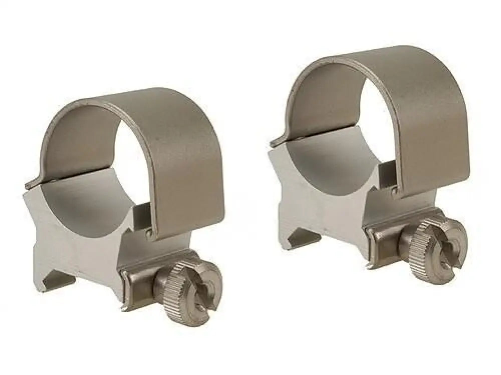 Weaver Scope Rings Detachable Top Mount Aluminum 1’’ High - Silver Buy at Faith and Freedom Outdoors