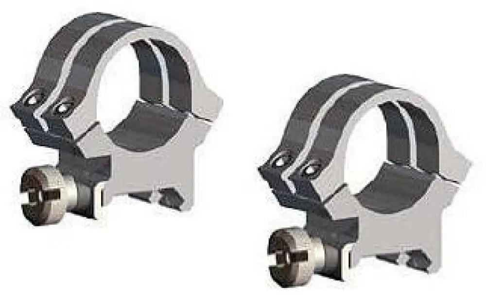 Weaver Scope Rings Quad Lock Detachable 1’’ High - Silver Buy at Faith and Freedom Outdoors