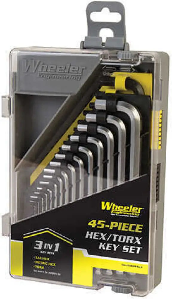 Wheeler 45 Piece Sae/metric Hex and Torx Key Set - 1081959