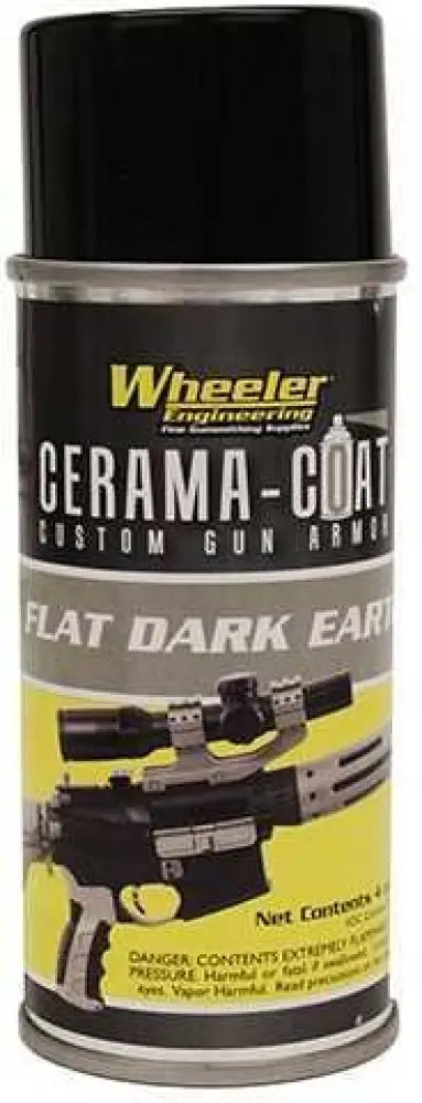 Wheeler Cerama-coat Firearm Finish Restoration 4oz Aerosol Flat Dark Earth 492304