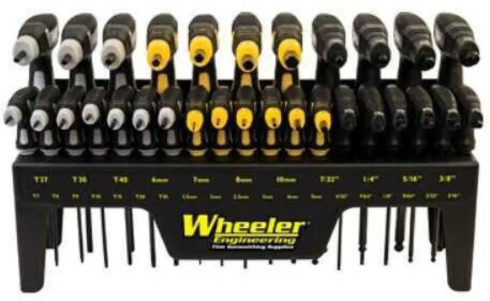 Wheeler P-handle Tool 30pc Driver Set Sae/metric/torx Black/yellow/grey Finishes 1081957