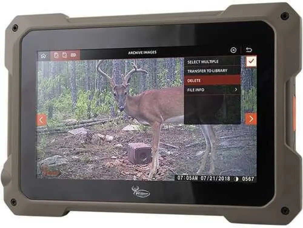 Wildgame Innovations Wgivw0009 Trail Pad Sd Card Viewer Brown 7’’ Touchscreen 32gb x 2