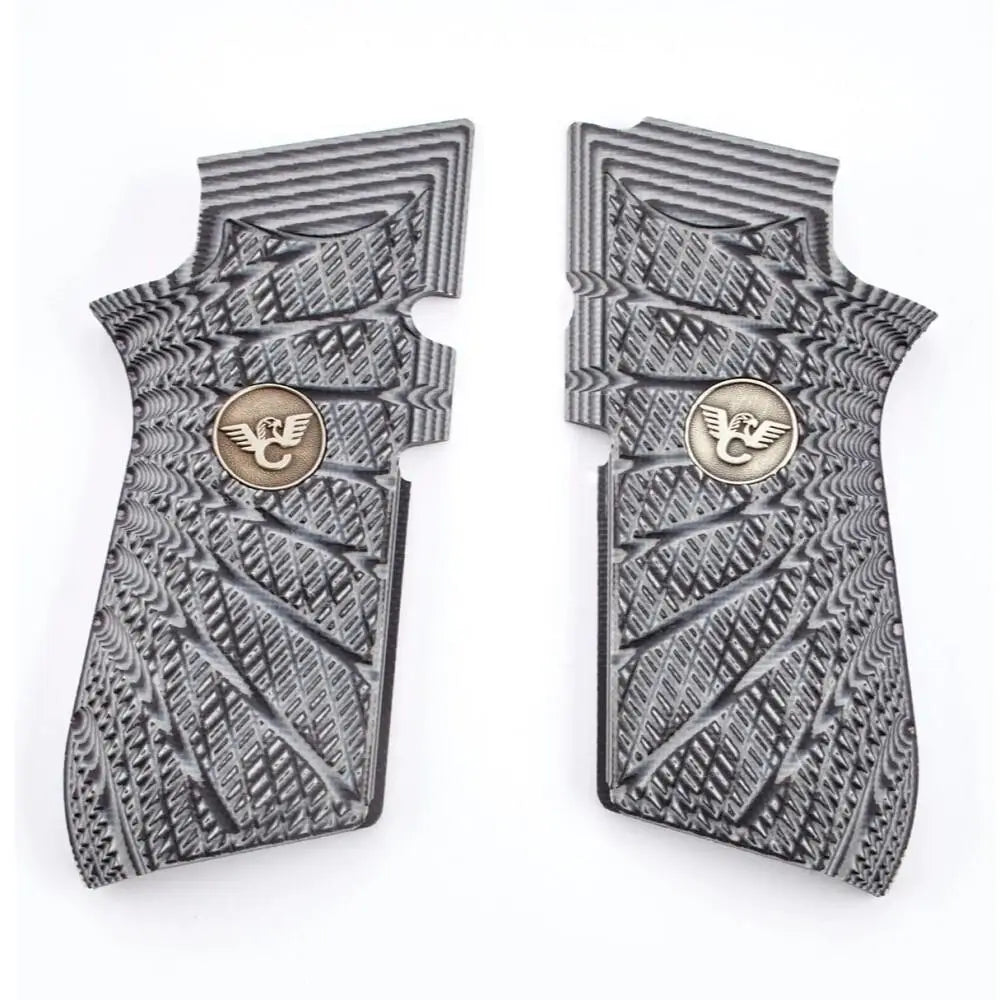 Wilson Combat Grips Edc X9 Handgun Aggressive Starburst Grey/black Buy at Faith and Freedom Outdoors