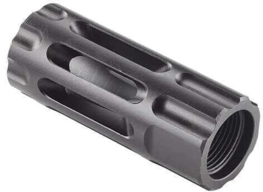 Wilson Combat Trqcomp1/2x28 Q-comp Muzzle Break 1/2x28 Tpi Steel Black Melonite