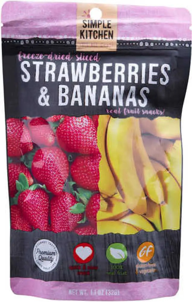 Wise Foods Simple Kitchen Freeze Dried Fruit Strawberry/banana Snacks 6 Per Case 4 Servings Po - Sk05-009