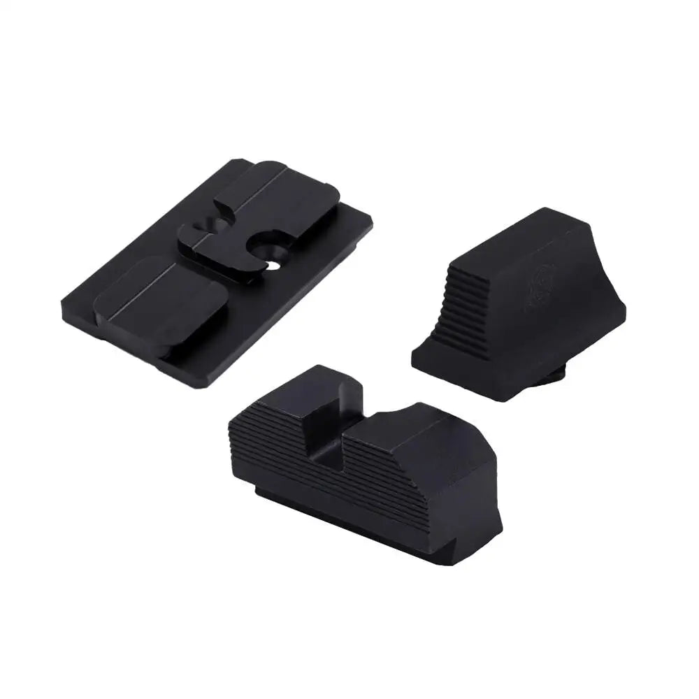 Xs Sight Systems Handgun Sights Xs Glock Mos Optic Mount Bundle for Acro Non Tritium Black Buy at Faith and Freedom