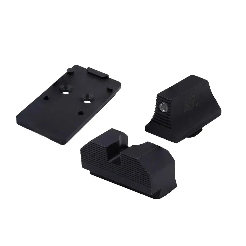 Xs Sight Systems Handgun Sights Xs Glock Mos Optic Mount Bundle for Rmr Tritium Black Buy at Faith and Freedom Outdoors
