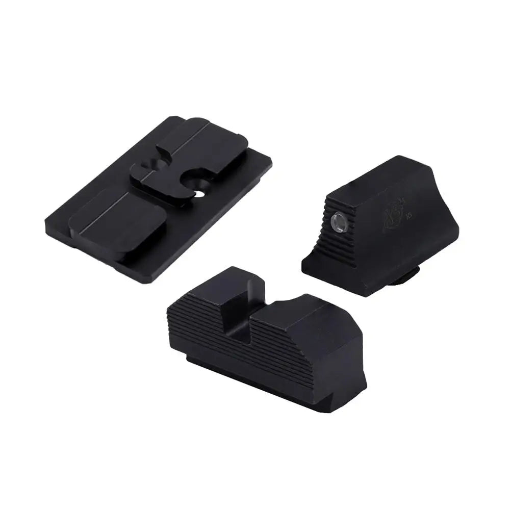 Xs Sight Systems Night Sights Xs Glock Mos Optic Mount Bundle for Acro Tritium Black Buy at Faith and Freedom Outdoors